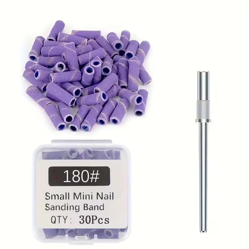 180 Grit Mini Nail Sanding Bands — Small Drill Bands Guide