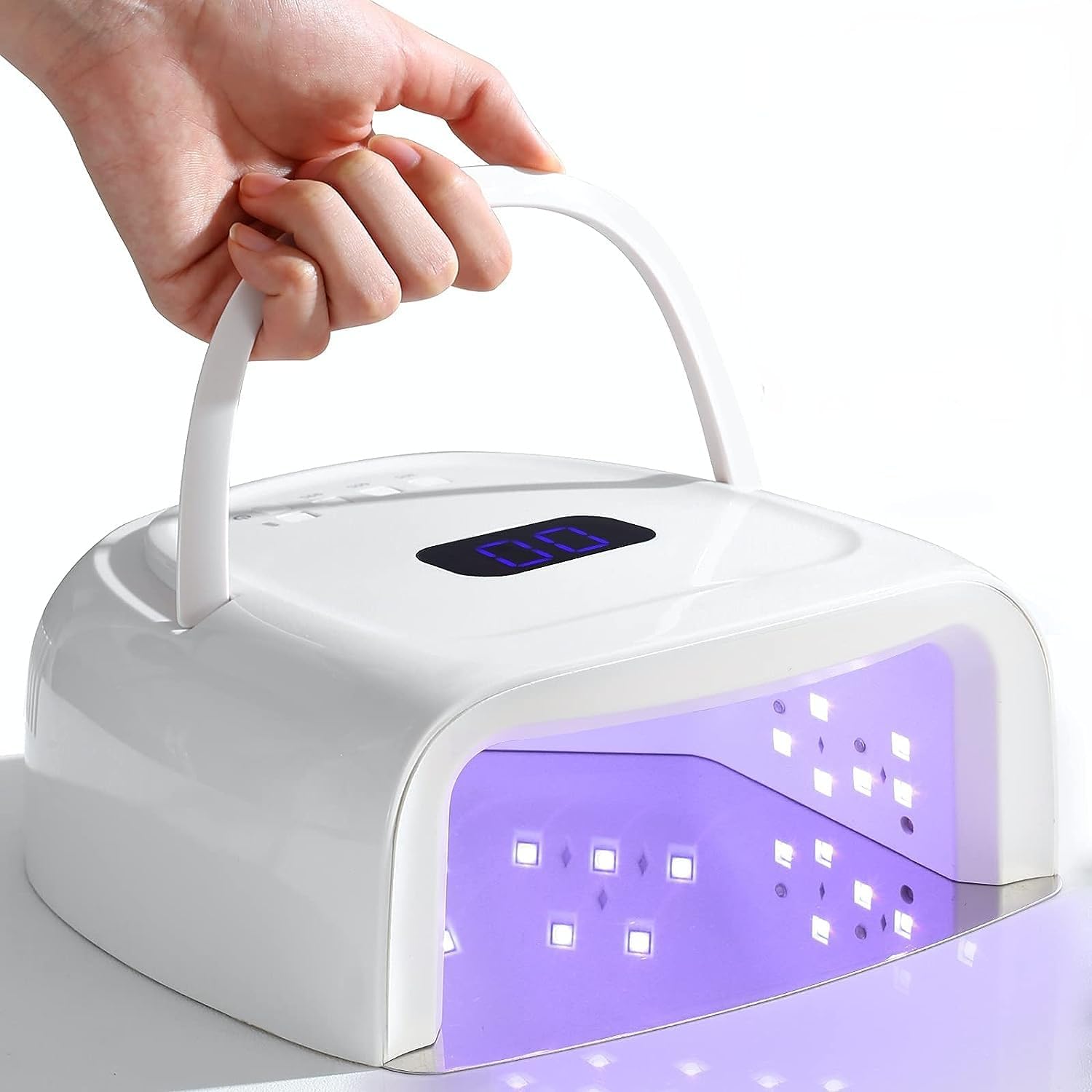 60W rechargeable UV nail lamp — Cordless Fast Cure