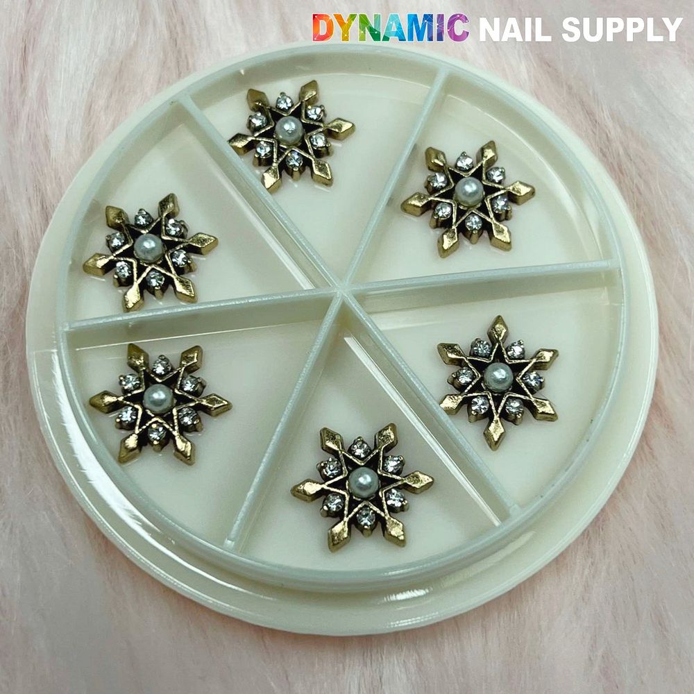 antique snowflake charm wheel - 3