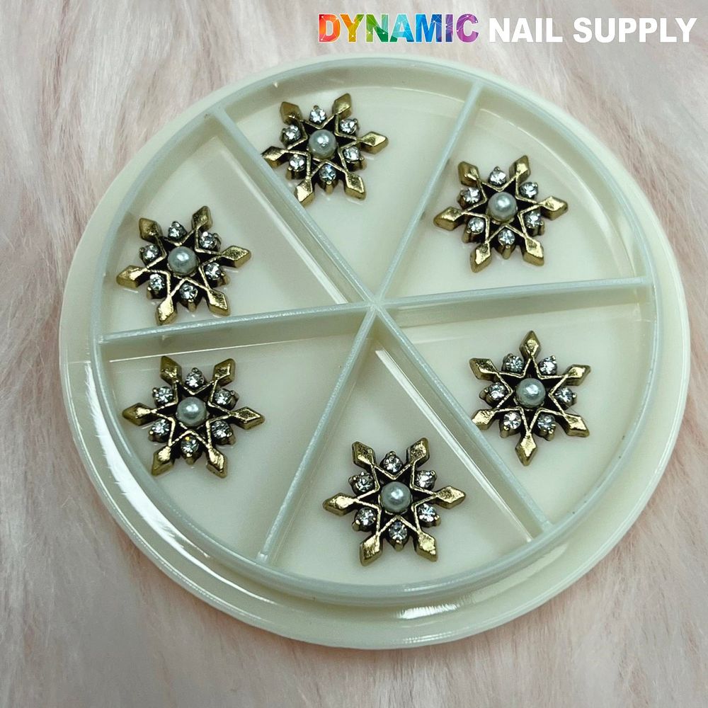 antique snowflake charm wheel - 4