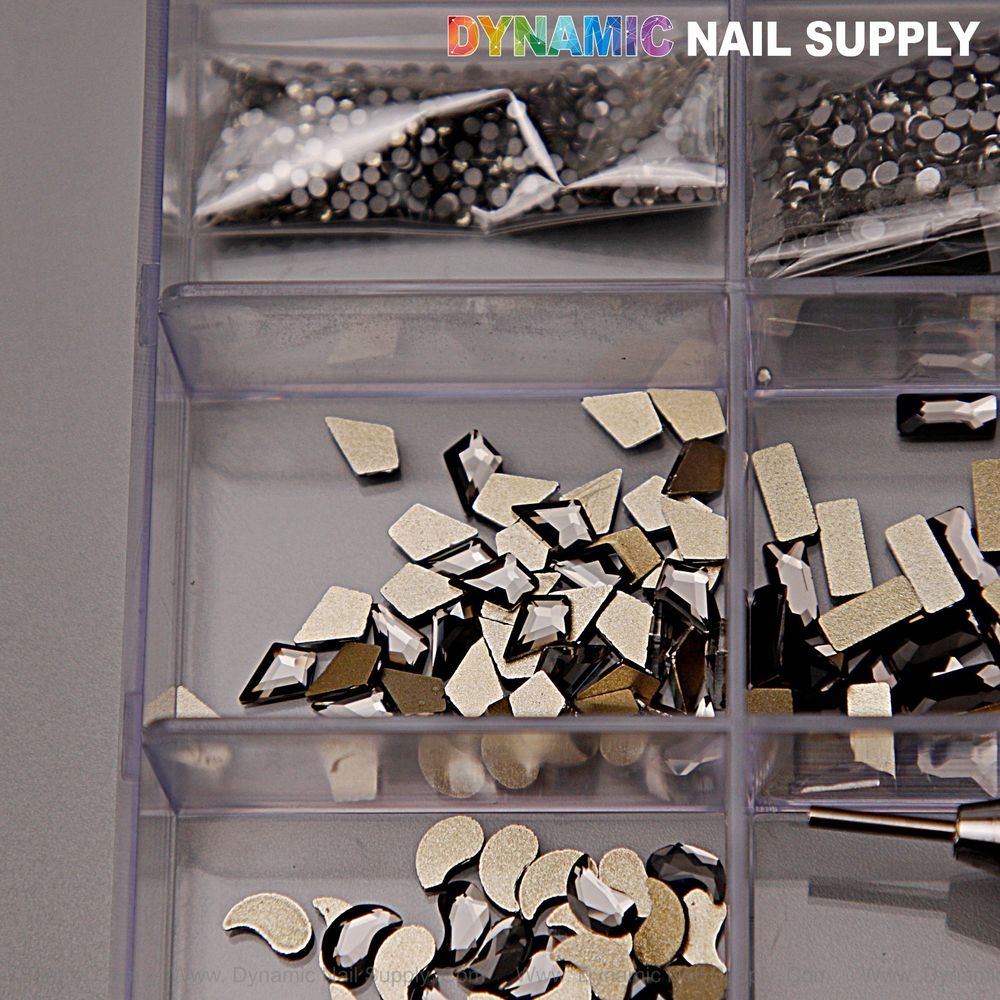 mixed gold and silver nail rhinestones - 13