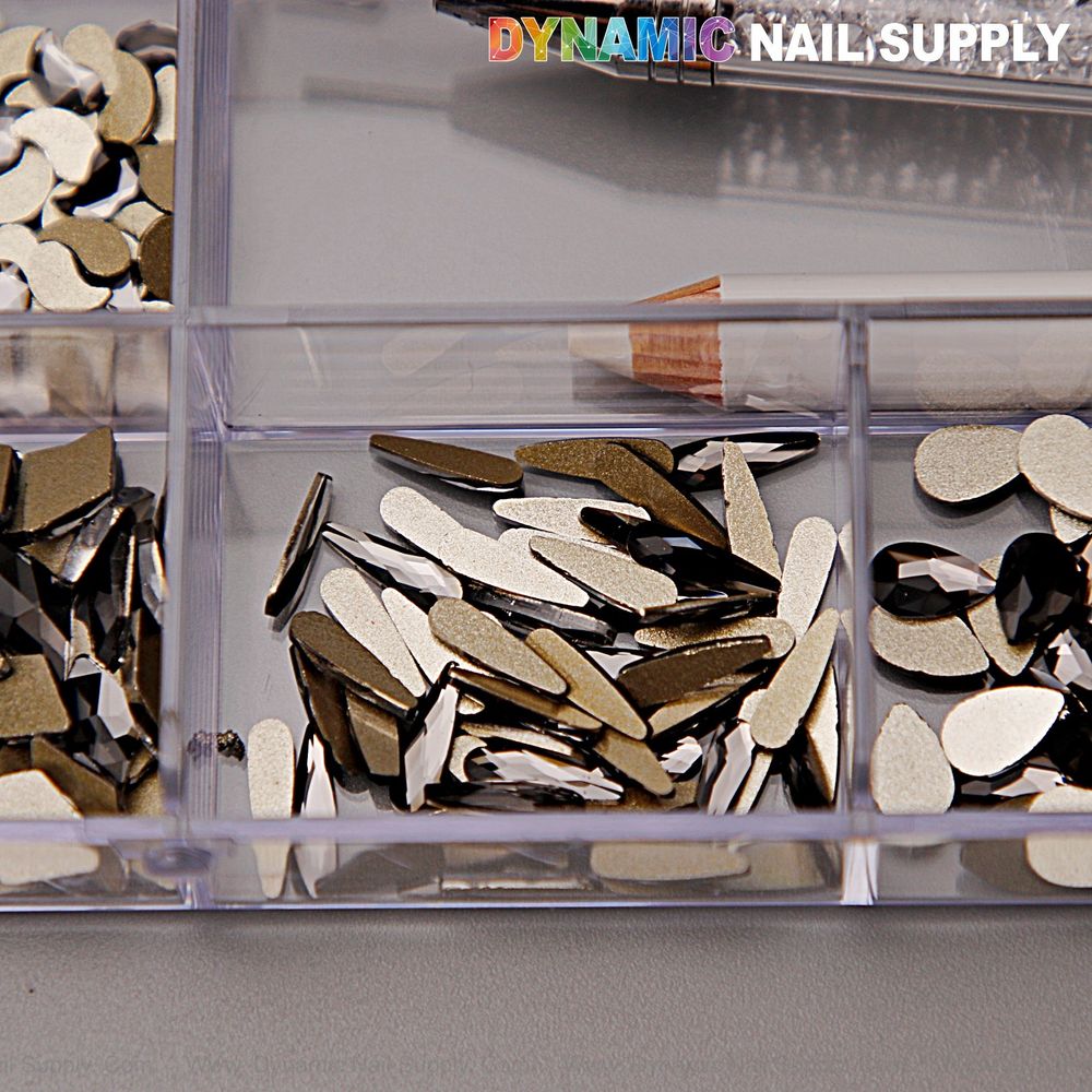 mixed gold and silver nail rhinestones - 14