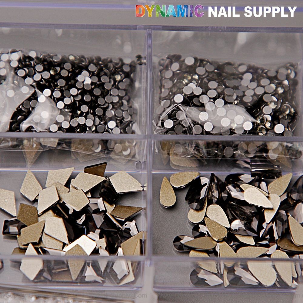 mixed gold and silver nail rhinestones - 4