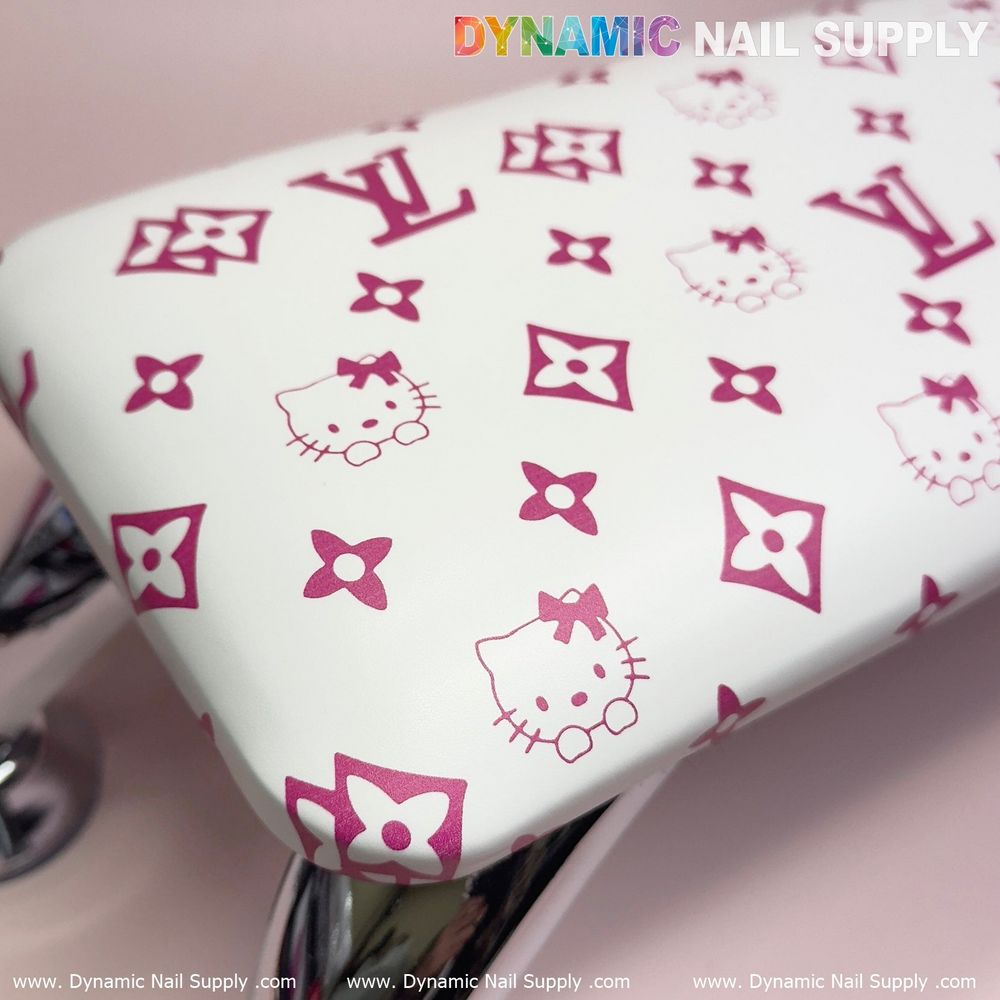 pink leather manicure armrest cushion - 2