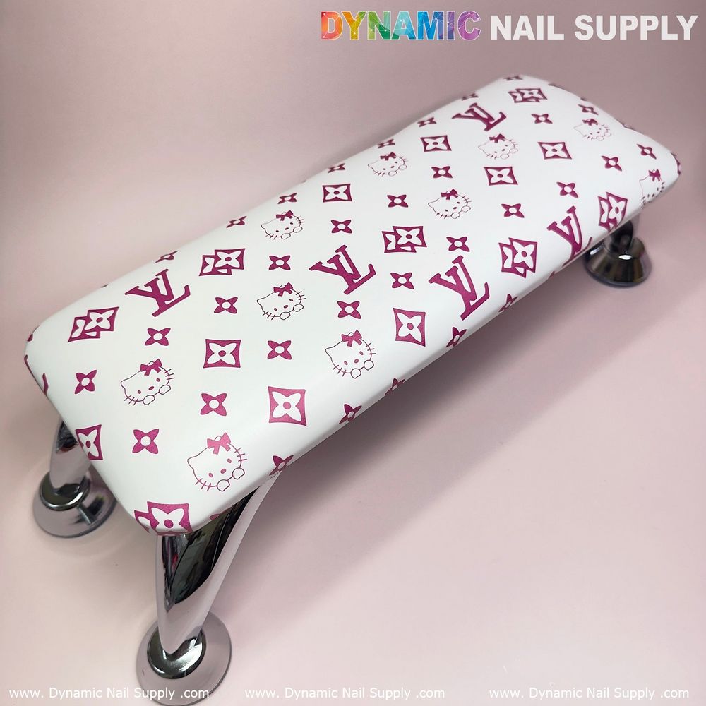 pink leather manicure armrest cushion - 4