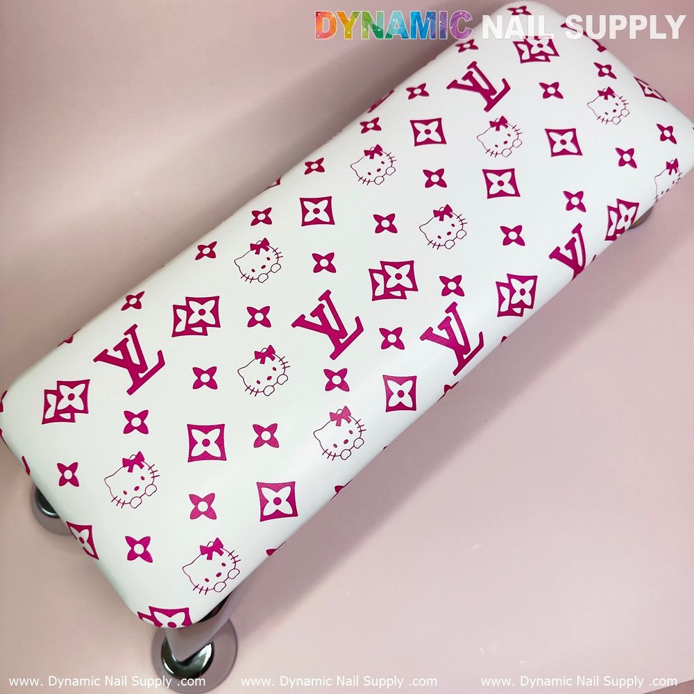 pink leather manicure armrest cushion - 6