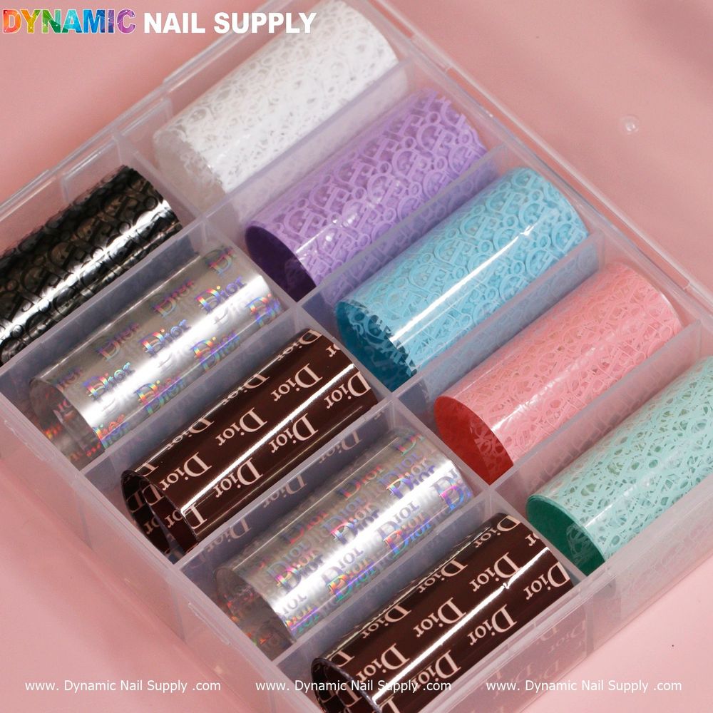 luxury nail art foils closeup - 4
