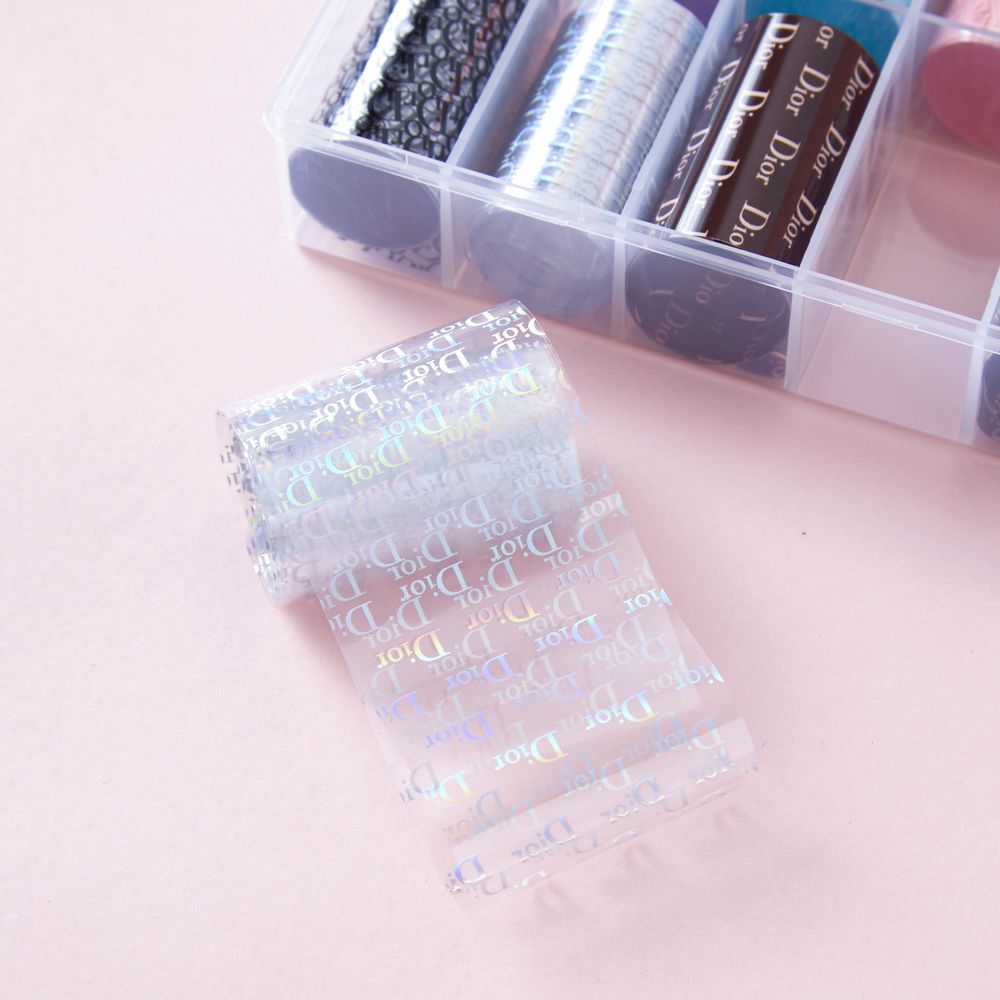 luxury nail art foils closeup - 5