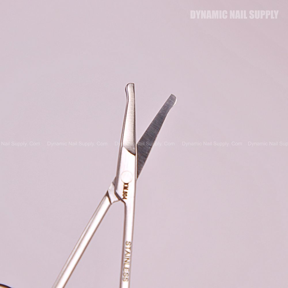 stainless steel rounded-tip nose scissors - 2