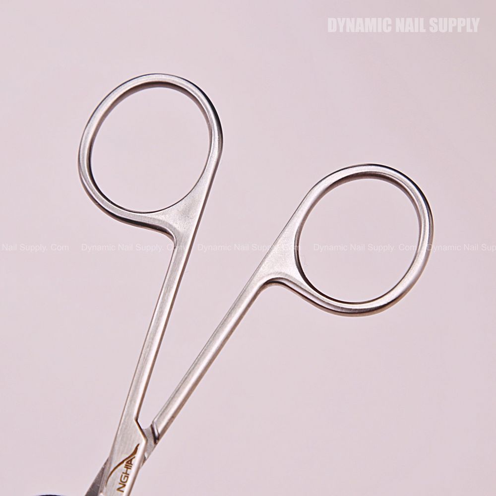 stainless steel rounded-tip nose scissors - 4