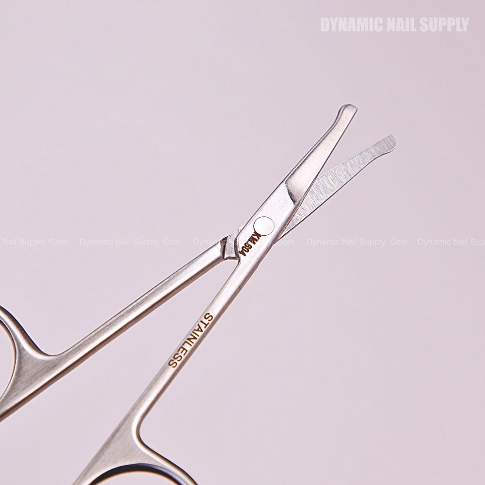 stainless steel rounded-tip nose scissors - 5