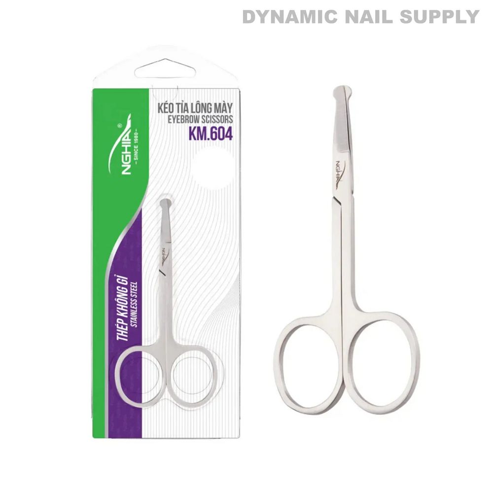 stainless steel rounded-tip nose scissors - 6