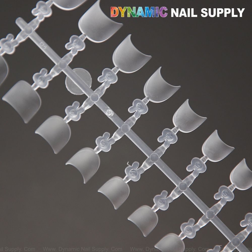 Short square prebuff nail tips box - 2