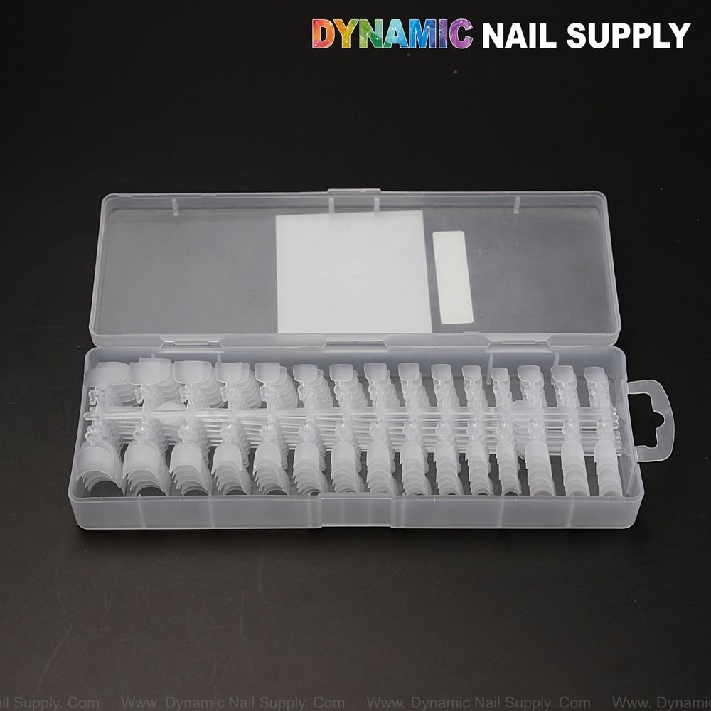 Short square prebuff nail tips box - 4