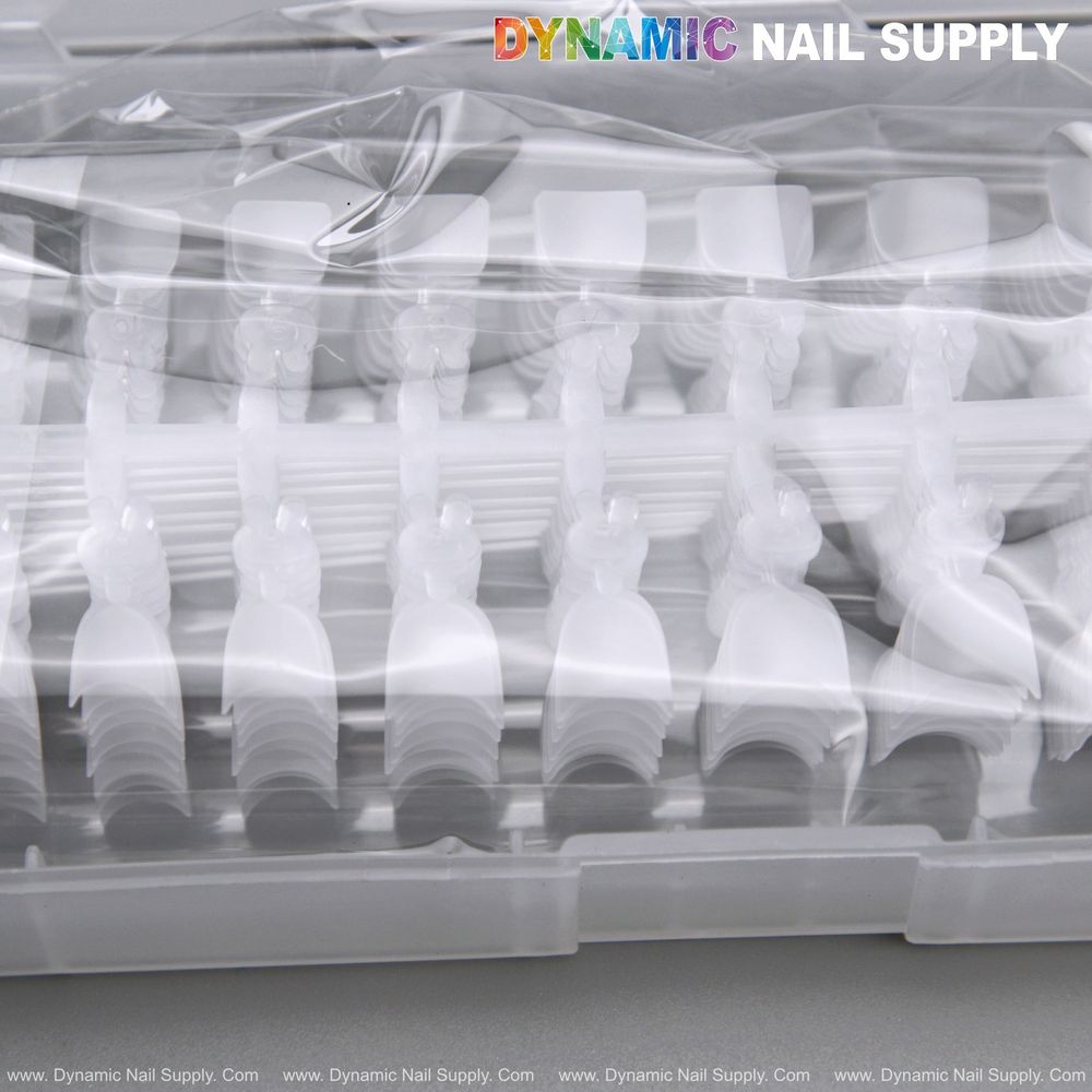 Short square prebuff nail tips box - 7